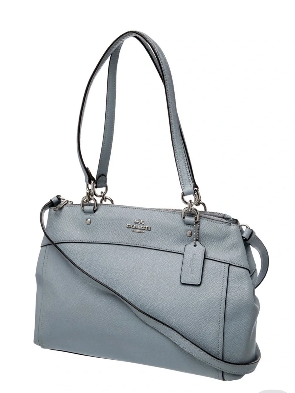 Coach Leather Shoulder Bag in Blue